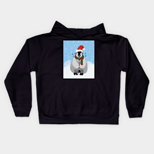 Holiday Clarinet Penguin Kids Hoodie